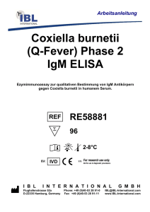 Coxiella burnetii (Q-Fever) Phase 2 IgM ELISA