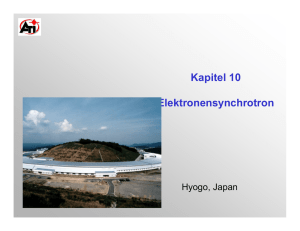 Kapitel 10 Elektronensynchrotron