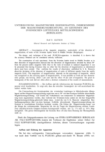 untersuchung magnetischer eigenschaften, insbesondere der