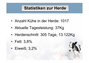 Statistiken zur Herde Statistiken zur Herde - ZS-AG