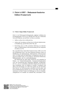 1 FRISCO OEF – Dokument-basiertes Editor-Framework