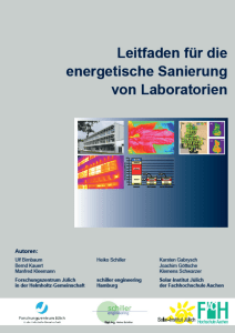 Leitfaden für die energetische Sanierung von Laboratorien