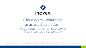 Cloud Wars – what`s the smartest data platform