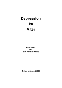 Depression im Alter