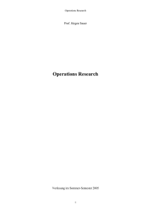 Operations Research - oth