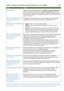 Woher kommen MRSA-Keime wirklich? Fragen und Antworten