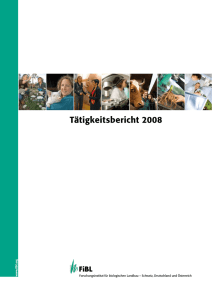 Tätigkeitsbericht 2008