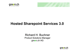 Hosted Sharepoint Services 3.0