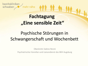 Psychische Störungen in Schwangerschaft und Wochenbett