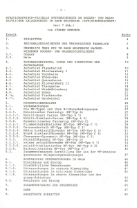 STRATIGRAPHISCH-FAZIELLE UNTERSUCHUNGEN AN DOGGER