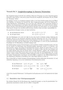 Ausgleichsvorgänge in linearen Netzwerken - ate.uni