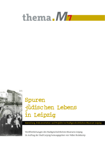 Spuren jüdischen Lebens in Leipzig