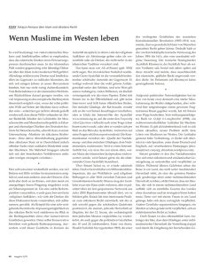 Wenn Muslime im Westen leben