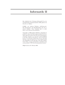 Informatik II