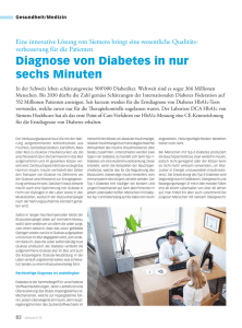 Diagnose von Diabetes in nur sechs Minuten