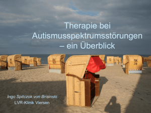 Therapie bei Autismusspektrumsstörungen