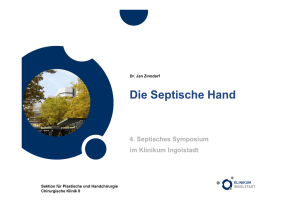 Die Septische Hand - Septische Chirurgie