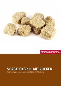 Versteckspiel mit Zucker