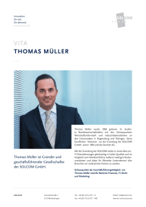 Vita Thomas Müller