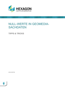 NULL-Werte in GeoMedia-Sachdaten