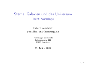 Sterne, Galaxien und das Universum