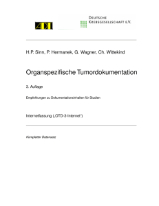 Organspezifische Tumordokumentation - el-IPH