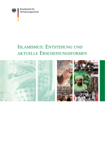 islamismus: entstehung und aktuelle erscheinungsformen