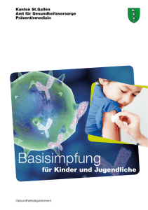 Basisimpfung - Kanton St. Gallen