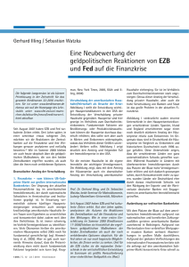 Eine Neubewertung der geldpolitischen Reaktionen von EZB und