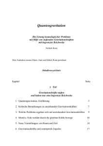 Neueste Fassung einer Gravitationstheorie als PDF-Datei