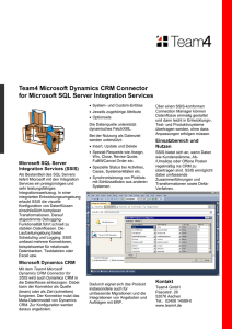 Datenblatt Microsoft Dynamics CRM Connector for SSIS