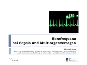 Herzfrequenz bei Sepsis und Multiorganversagen