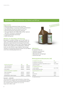 Braunoderm® – eine Kombination aus Alkohol und PVP-Iod