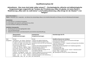 Lehrplan katholische Religion Q2