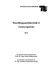 Hochfrequenztechnik II