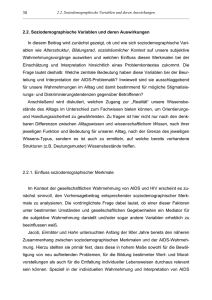 30 2.2. Soziodemographische Variablen und deren Auswirkungen