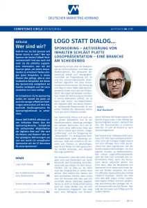 logo statt dialog... - Deutscher Marketing Verband