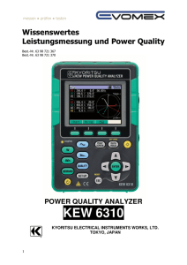 power quality analyzer kew 6310