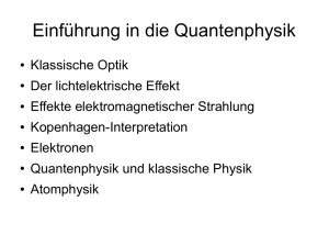 Einführung in die Quantenphysik