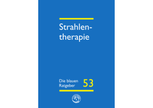 Blauer Ratgeber - Strahlentherapie