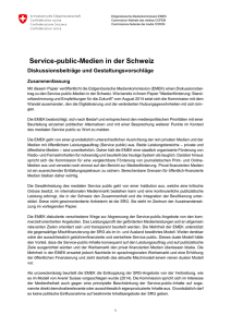 Service-public-Medien in der Schweiz