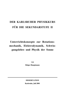 Der Karlsruher Physikkurs für die Sekundarstufe II