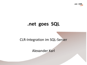 net goes SQL - net-CDE