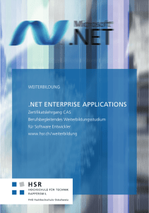 .NET ENTERPRISE APPLICATIONS