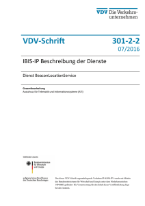 VDV 301-2-2 IBIS-IP Beschreibung der Dienste