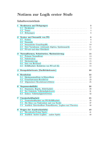 Notizen zur Logik erster Stufe - Mathematik@TU