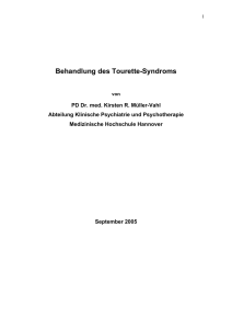 Behandlung des Tourette-Syndroms - Tourette