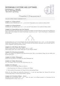 Übungsblatt 8 - Dependable Systems and Software