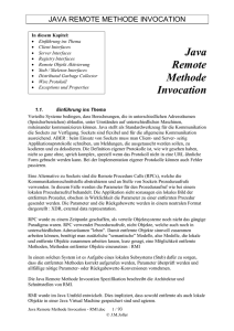 Java Remote Methode Invocation - Joller-Voss