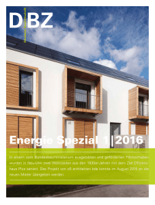 DBZ Energie Spezial 1|2016 In einem vom Bundesbauministerium